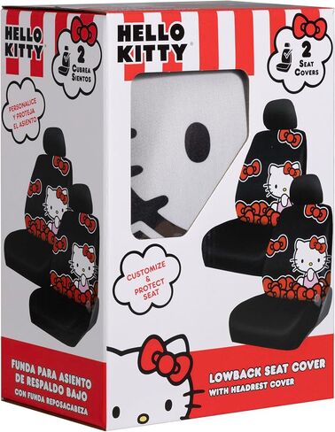 البلاستيكولور 003568P01 Hello Kitty أقواس منخفضة غطاء المقعد الخلفي - زوج in Saudi Arabia