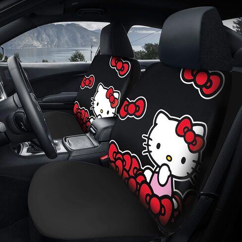 البلاستيكولور 003568P01 Hello Kitty أقواس منخفضة غطاء المقعد الخلفي - زوج in Saudi Arabia