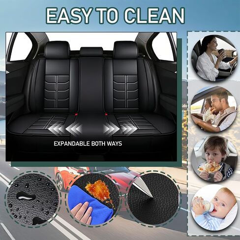 Car Seat Covers Fit for Nissan Pathfinder 2000-2025,7 Seat Car Seat Cover,No-Slip Waterproof Breathable Faux Leather Automotive Seat Covers Auto Interior Covers.Beige,Full Set in Kuwait