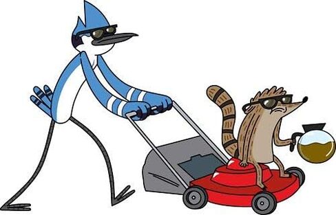 Mordecai and Rigby Regular Show - Sticker Graphic - Auto, Wall, Laptop, Cell, Truck Sticker for Windows, Cars, Trucks in Saudi Arabia