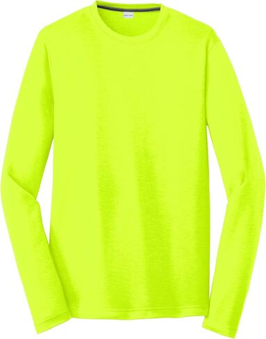 Sport-Tek للجنسين Posicharge Long Sleeve Contitor Cotton Touch Tee | تي شيرت تجريب التنفس للرجال والنساء in Kuwait