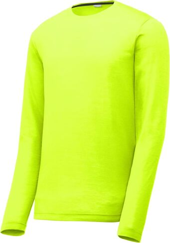 Sport-Tek للجنسين Posicharge Long Sleeve Contitor Cotton Touch Tee | تي شيرت تجريب التنفس للرجال والنساء in Kuwait