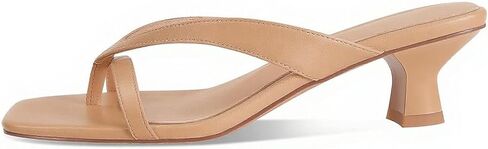 MICIFA Kitten Heel Sandals for Women Low Heels Flip Flop Fashion Strappy Mule Heels Rounded Open Toe Casual Slides Heeled Thong Sandals Women in Kuwait