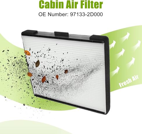 X AutoHaux Cabin Filter 97133-2d000 استبدال لـ Hyundai Elantra 2006 لـ Hyundai Entourage 2007-2008 in Saudi Arabia