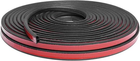 Car Door Seal Strip, 39.3 Feet Long Self Adhesive Auto Rubber Door Weather Stripping Draft Seal Strip with Double Hole, Auto Weather Stripping Edge Protector for Car Window and Door, Engine Cover in Saudi Arabia