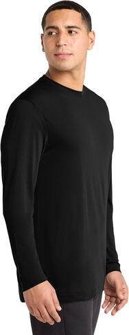 Sport-Tek للجنسين Posicharge Long Sleeve Contitor Cotton Touch Tee | تي شيرت تجريب التنفس للرجال والنساء in Saudi Arabia