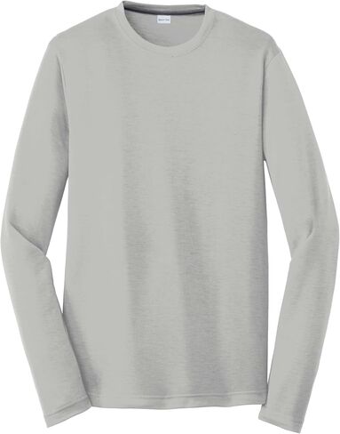 Sport-Tek للجنسين Posicharge Long Sleeve Contitor Cotton Touch Tee | تي شيرت تجريب التنفس للرجال والنساء in Kuwait