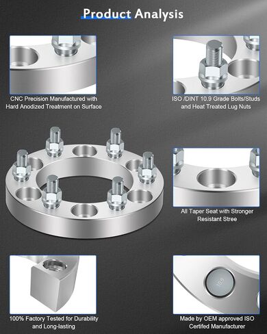 ECCPP 4PCS 6 Lug 1inch Wheel Spacers 6x5.5 to 6x5.5 6x139.7mm to 6x139.7mm Fits for 2000-2004 for Nissan Xterra 1987-2004 for Nissan Pathfinder 1998-2004 for Nissan Frontier in Saudi Arabia