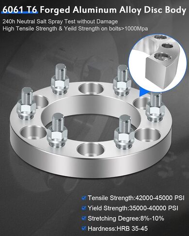 ECCPP 4PCS 6 Lug 1inch Wheel Spacers 6x5.5 to 6x5.5 6x139.7mm to 6x139.7mm Fits for 2000-2004 for Nissan Xterra 1987-2004 for Nissan Pathfinder 1998-2004 for Nissan Frontier in Saudi Arabia
