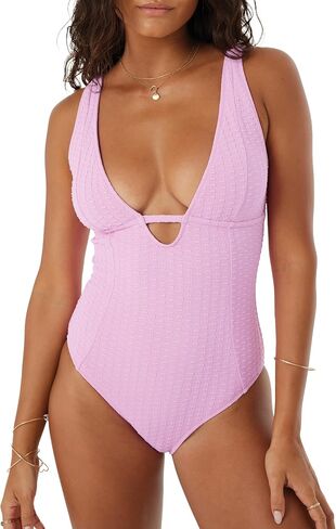 Roxy Women's One Piece Swimsuit – Slimming Tummy Control Bathing Suit, Removable Cups, Quick-Dry Fabric in Saudi Arabia