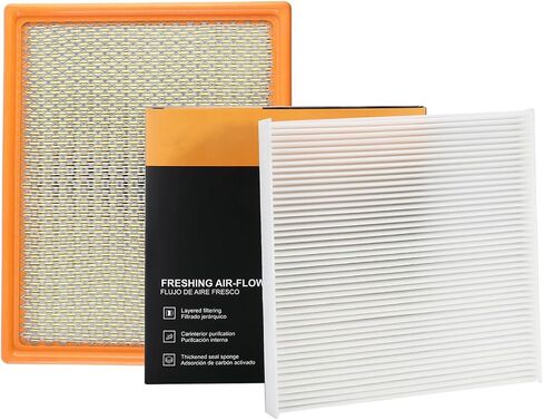 Engine Air Filter & Cabin Air Filter Combo Set 04861746AB Fit for Dodge Challenger Charger 11-23 for Chrysler 300 2011-2023 Replaces# 68071668AA in Kuwait