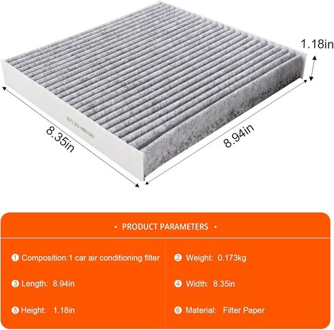 Engine Air Filter & Cabin Air Filter Combo Set 04861746AB Fit for Dodge Challenger Charger 11-23 for Chrysler 300 2011-2023 Replaces# 68071668AA in Kuwait