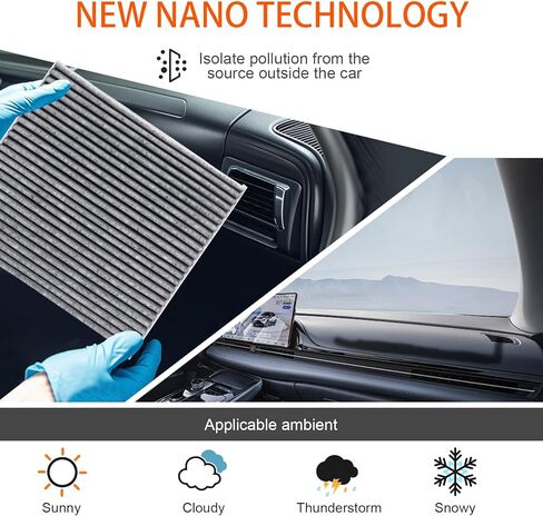 Engine Air Filter & Cabin Air Filter Combo Set 04861746AB Fit for Dodge Challenger Charger 11-23 for Chrysler 300 2011-2023 Replaces# 68071668AA in Kuwait
