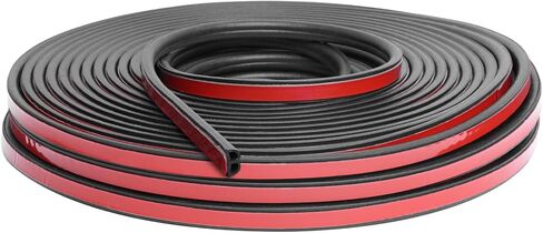 Car Door Seal Strip, 39.3 Feet Long Self Adhesive Auto Rubber Door Weather Stripping Draft Seal Strip with Double Hole, Auto Weather Stripping Edge Protector for Car Window and Door, Engine Cover in Kuwait