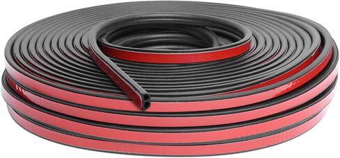 Car Door Seal Strip, 39.3 Feet Long Self Adhesive Auto Rubber Door Weather Stripping Draft Seal Strip with Double Hole, Auto Weather Stripping Edge Protector for Car Window and Door, Engine Cover in Saudi Arabia