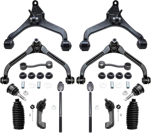 Detroit Axle - 2.4L & 3.7L LIND FRONT RID 14PC KIT FOR 02-04 JEEP LIBERTY 2002 2003 2004 ، LOWER CONTROL CONTROL ARMS COONS in Saudi Arabia