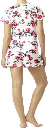 Hue Women's Women's Knit Short Sleeve Tee و Boxer 2 قطعة Pajama مجموعة in Saudi Arabia