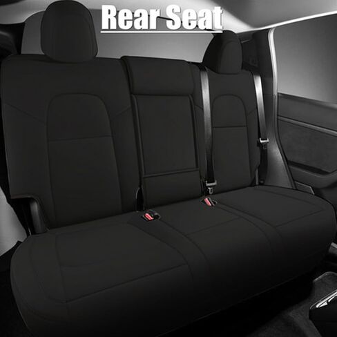 GXARTS Car 5-Seat Cover Microfiber Leather Protector Cushion Pad White Seat Cover Waterproof Compatible with Tesla Model Y 2019 2020 2021 2022 2023 2024 in Saudi Arabia