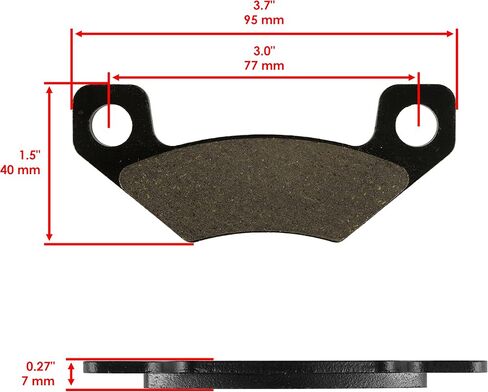 Caltric VGA12182 VGA12183 Front and Rear Brake Pads Compatible with John Deere Gator HPX 4x4 4x2 Diesel/TX Turf 4X2 TX4X2 Gator in Saudi Arabia