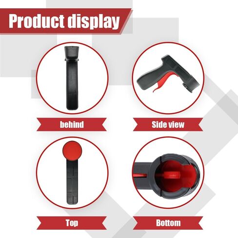 2PCS Instant Aerosol Trigger Handle, Spray Can Trigger Handle, Auto Reusable Clip-On&Off Instant Converts Spray Adapter, Universal Car Accessories Fit for Paint, Adhesives, Lubricants in Saudi Arabia