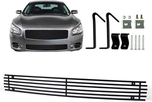 شبكة Cheda الأمامية الأمامية المصد ، متوافقة مع 2009-2014 Nissan Maxima ، Black Insert Grill ， N8774H in Saudi Arabia