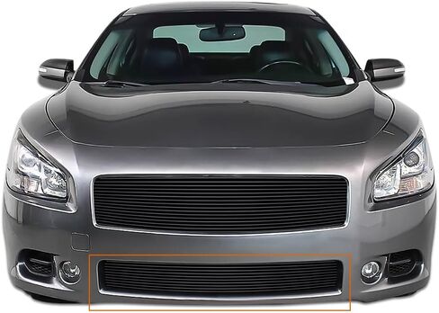 شبكة Cheda الأمامية الأمامية المصد ، متوافقة مع 2009-2014 Nissan Maxima ، Black Insert Grill ， N8774H in Saudi Arabia