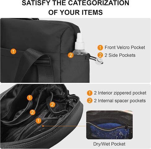 حقيبة رياضية صغيرة للنساء، حقيبة حمل صغيرة لصالة الألعاب الرياضية مقاومة للماء من الداخل والخارج، حقيبة سفر رياضية عصرية ولطيفة للسفر في عطلة نهاية الأسبوع in Kuwait