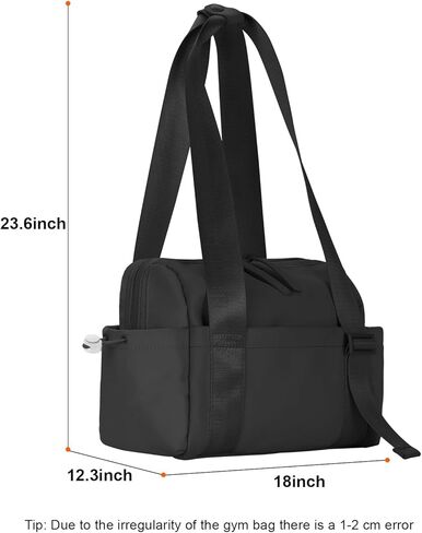 حقيبة رياضية صغيرة للنساء، حقيبة حمل صغيرة لصالة الألعاب الرياضية مقاومة للماء من الداخل والخارج، حقيبة سفر رياضية عصرية ولطيفة للسفر في عطلة نهاية الأسبوع in Kuwait