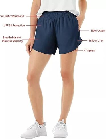 Mark's Mark Women's Active Lesveser Short (الولايات المتحدة ، ألفا ، X-large ، العادية ، العادية ، Blue Cove) in Kuwait