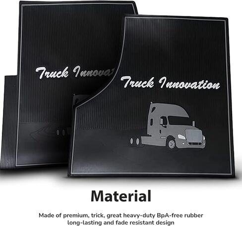 FIT FREIGHTLINER CASCADIA FLOOR MAT Set Rubber Black & Gray Fits with Cargo Liners 2009 2009 2010 2011 2013 2014 2014 2015 2017 Truck Models String for Transmission (FT615) in Kuwait