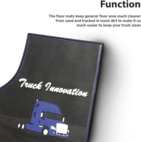 FIT FREIGHTLINER CASCADIA FLOOR MAT Set Rubber Black & Gray Fits with Cargo Liners 2009 2009 2010 2011 2013 2014 2014 2015 2017 Truck Models String for Transmission (FT615) in Kuwait