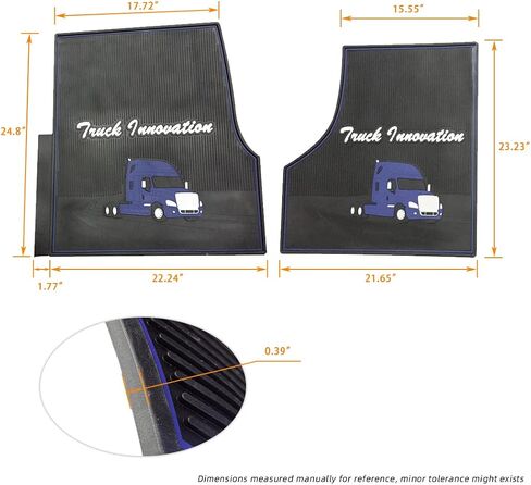 FIT FREIGHTLINER CASCADIA FLOOR MAT Set Rubber Black & Gray Fits with Cargo Liners 2009 2009 2010 2011 2013 2014 2014 2015 2017 Truck Models String for Transmission (FT615) in Kuwait