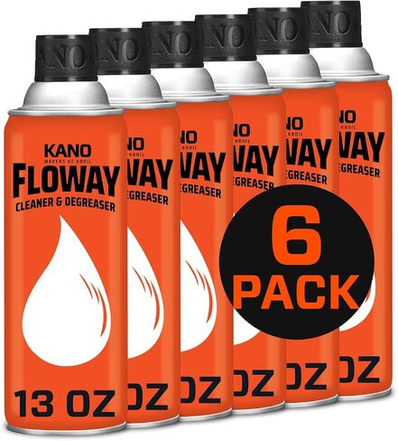 KROIL Kano Floway Industrial Cleaner Degreaser (Liquid-13oz Can-Single) | Solvent Removes Grease, Tar, Carbon, Grime from Auto Parts, Engines, Brakes, Electrical, Machinery, Equipment (FL132) in Saudi Arabia
