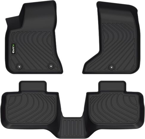 HAFIDI® Floor Mats & Cargo Liner Set Fit for Audi A3 2022-2024 All Weather Protection TPE Anti-Slip Automotive Full Set A3 Floor Liners Custom Accessories - Black in Saudi Arabia