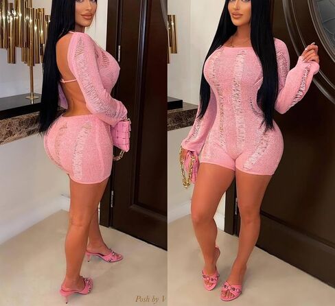 نساء مثير عاجزة عارية الذراعين قطعة واحدة بذلة طويلة الأكمام متبكية قبالة الكتف bodycon جوفاء in Kuwait