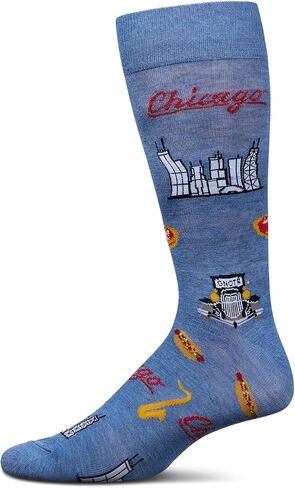 Memoi Men's Chicago Rayon من Rayon Crew Socks in Saudi Arabia