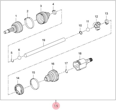 PARTS NO# 26699458 26699458 Right front half axis 1pack in Saudi Arabia