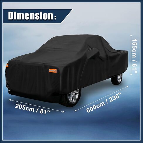 تغطية شاحنة بيك آب لفورد F150 CAB العادية 8ft قاع 2-باب 04-21 F350 CAB العادية 8 القدم سرير 2-بواب 08-21 حماية الشمس في الهواء الطلق مع سائق باب السحاب الأسود تصميم أنيق الأنيق in Saudi Arabia