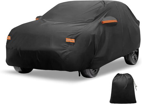 X AutoHaux Cover Cover في الهواء الطلق مقاوم للماء الحماية من أمطار المياه الثلجية مع حماية من الباب الأيسر سحاب 210D-PU لـ Acura RDX in Saudi Arabia
