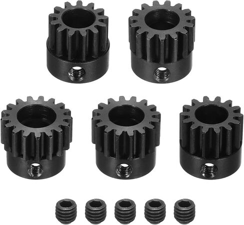 DMiotech M1 28T 29T 30T 31T 32T Steel 8mm Hardened Pinion Motor Gear for RC Car Brushed Replacement Brushless Motors, RC Applications with 5 Pcs Screws for DIY RC Boat Drone in Saudi Arabia