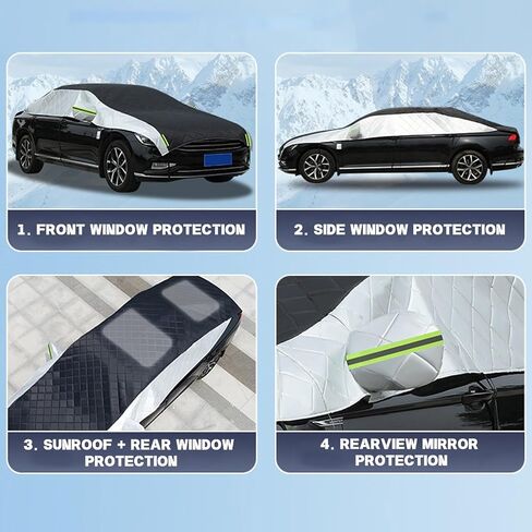 Hail Protector Car Cover Fit for Hyundai Veloster N 2019-2024, Half car Cover, Thicken Car Covers for Automobiles All Weather Waterproof x21m in Saudi Arabia