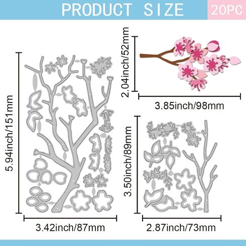 GLOBLELAND Spring Petal Pocket Flower Cutting Dies for Card Making Flower and Leaves Die Cuts Rotating Flower Cut Dies for DIY Scrapbooking Journal Embossing Paper Craft Decor in Saudi Arabia
