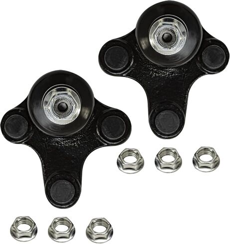Detroit Axle - مجموعة محامل العجلات الأمامية لفولكس واجن Jetta Passat Beetle Gti EOS R32 Golf Tiguan Rabbit Audi A3 Q3 Quattro ، 2 Wheel Bearing Hubs 2 Lower Ball Pointions in Saudi Arabia