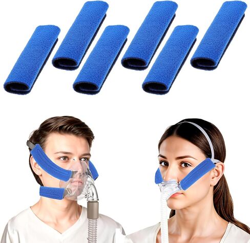 6 Pack CPAP Strap Covers Comfortable CPAP Face Pads Fits Most Headgear Strap Soft Universal Mask Cusions Pad to Reduce Red Marks and Uncomfortable in Saudi Arabia