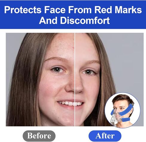 6 Pack CPAP Strap Covers Comfortable CPAP Face Pads Fits Most Headgear Strap Soft Universal Mask Cusions Pad to Reduce Red Marks and Uncomfortable in Saudi Arabia