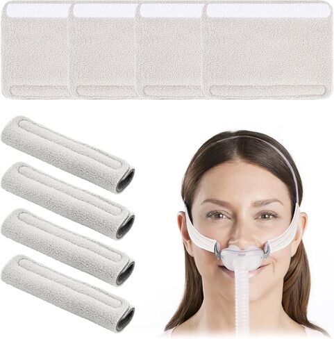 أغطية حزام CPAP الناعمة ذات 8 حزم - منع العلامات الحمراء وعدم الراحة ، FIT Universal (رمادي) in Kuwait