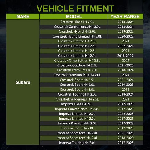 مشعاع AUTOSAVER88 متوافق مع سوبارو 2009-2013 فورستر 2008-2016 إمبريزا 2005-2014 ليجاسي 2006-2014 أوت باك 2016-2017 كروستريك 2.0 لتر 2.5 لتر in Kuwait