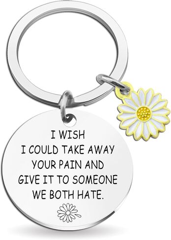 Get Well Gifts for Women After Surgery Divorced Sister Feel Better Gifts for Womens Mothers Friends Sick Grieving Miscarriage Thinking of You Inspirational Gift Positive Funny Keychain Take Your Pain in Saudi Arabia