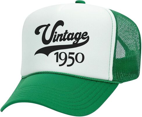 Vintage 1950 Foam Trucker Cap Adjustable Mesh Back Hat in Saudi Arabia
