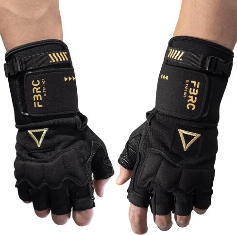 Fabric of the Universe Tactical Fingerless Logo Gloves (Black RD G-Type 021, X-Large) in Kuwait